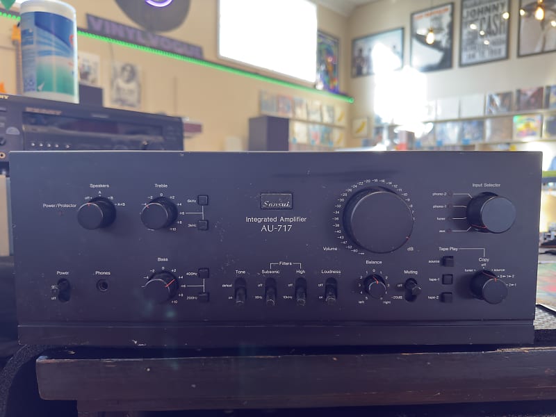 Sansui AU717 Late 1970s - Fully Serviced and Tested  			