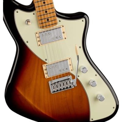 Fender Player Plus Meteora HH Guitar, Maple Fretboard, 3-Color Sunburst image 3