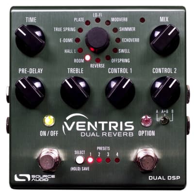 New Source Audio SA262 Ventris Dual Reverb One Series Guitar Effects Pedal for sale