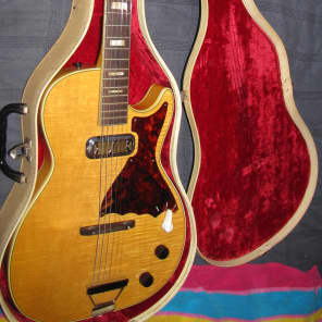 Harmony Stratotone Mercury H48 1961 Maple Top with Original Case image 1