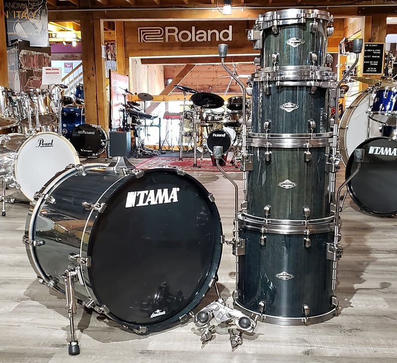 Used Tama Starclassic Performer Birch/Bubinga 5pc Drum Set | Reverb