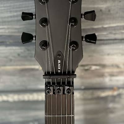 Mint ESP/LTD Left Handed EC-FR Black Metal Electric Guitar- Satin Black image 6