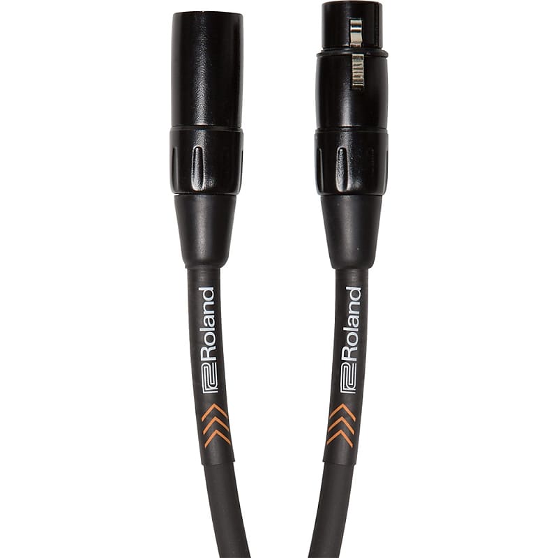 Roland RMC-B25 Black Series Balanced Microphone Cable XLR Male to Female 25 ft image 1
