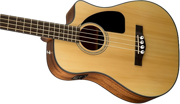 Fender CB-100CE Acoustic-Electric Bass Natural image 4