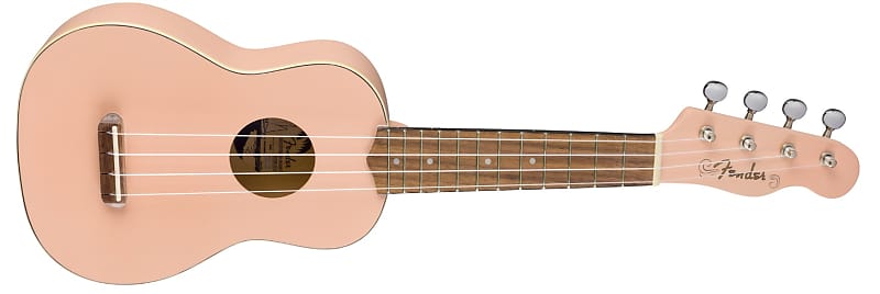 097-1610-556 Fender Venice Soprano Ukulele Shell Pink image 1