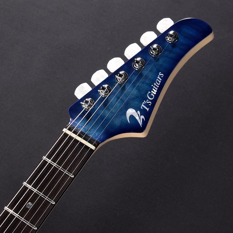 T's Guitars DST-Pro24 Selected Quilted Maple Top (Trans Blue