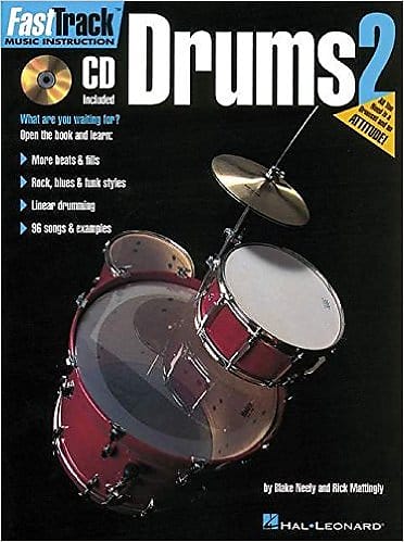 FastTrack Drums Method - Book 2 by Blake Neely and Rich Mattingl image 1