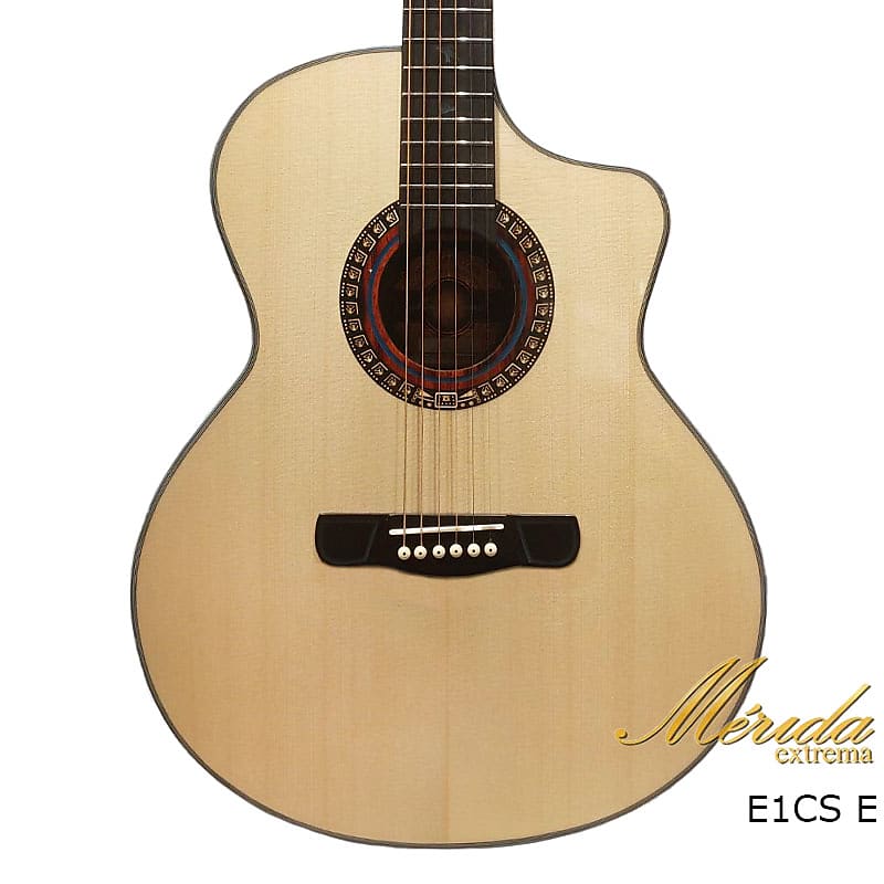 Luminous! Merida Extrema E1CS Solid Sikta Spruce & Rosewood Acoustic Electronic Guitar image 1