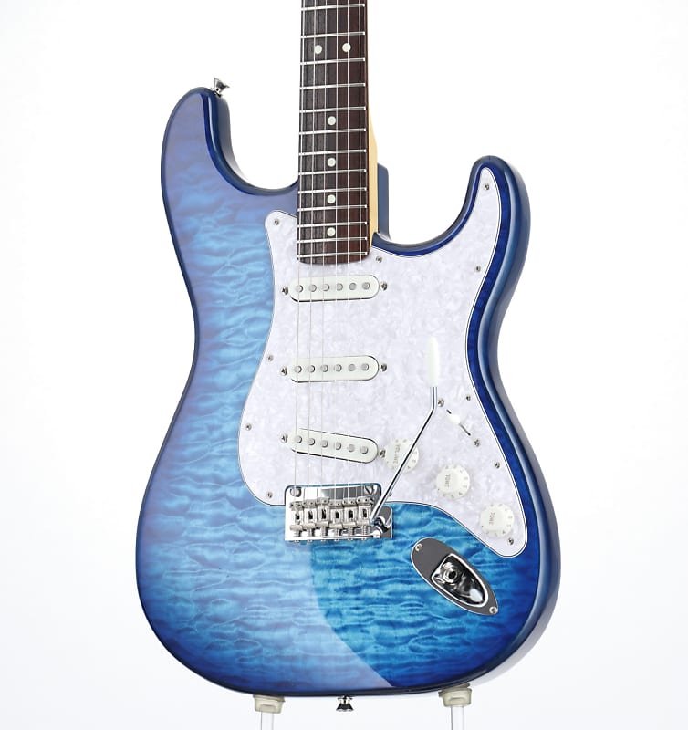 Fender ISHIBASHI FSR Made in Japan Hybrid II Stratocaster Rosewood  Transparent Blue Burst (02/21)