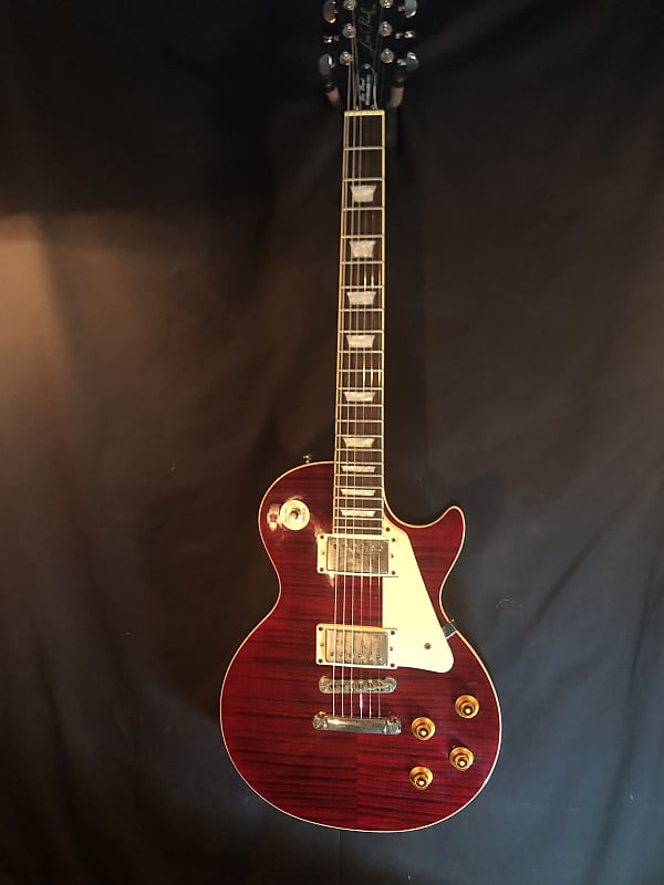 Epiphone Les Paul Standard Pro Red .Flamed Top. Push/Pull Reverb