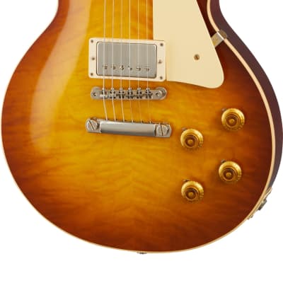 Mint Gibson Custom 1959 Les Paul Standard Reissue VOS Iced Tea Burst w/case image 2