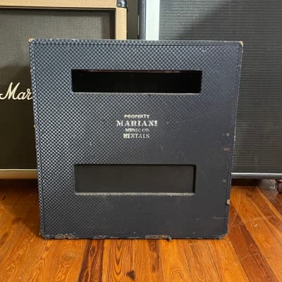 Vintage 1960’s Ampeg G-15 Gemini II Empty/Unloaded 1x15 Guitar Combo - Blue Checkered Tolex - Spring Reverb Tank Included image 5