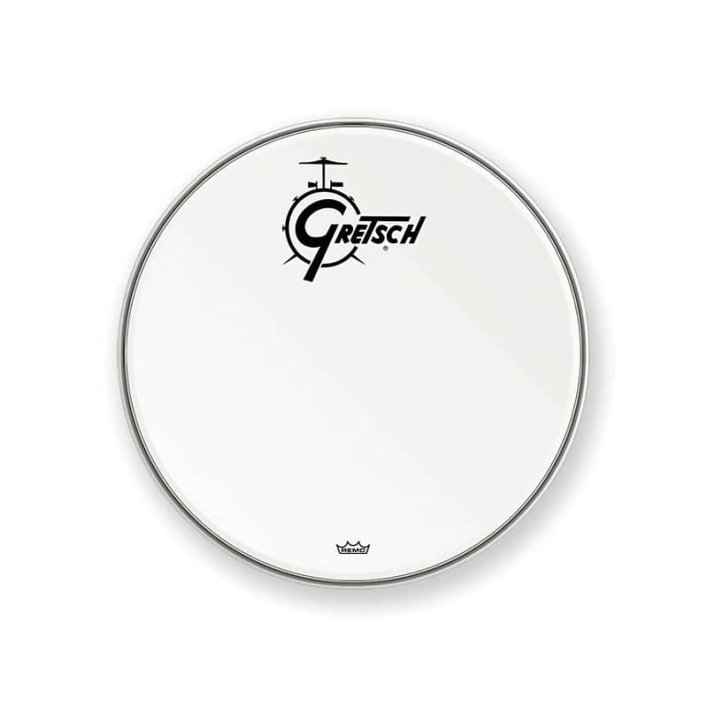 Immagine Gretsch GRDHCW20 Logo Coated Bass Drum Head - 20" - 1