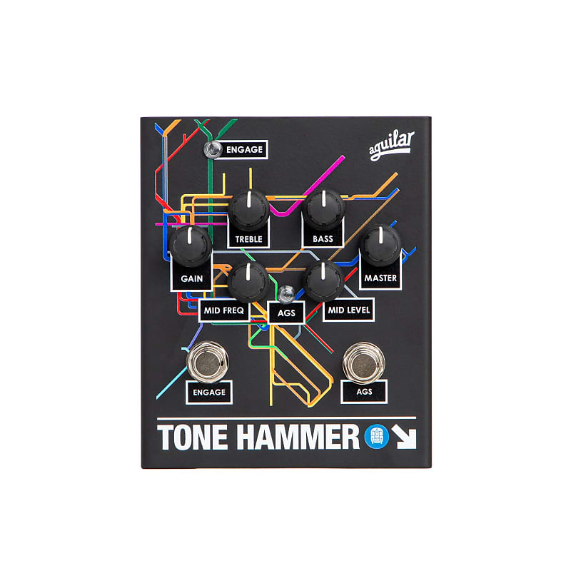 Aguilar Limited Edition Tone Hammer Bass Preamp / DI Direct Box Pedal, LTD Brooklyn Subway image 1