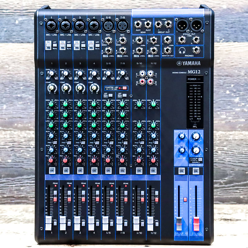 Yamaha MG12 Mixing Console 12-Channel 6 Mic/12 Line Input | Reverb