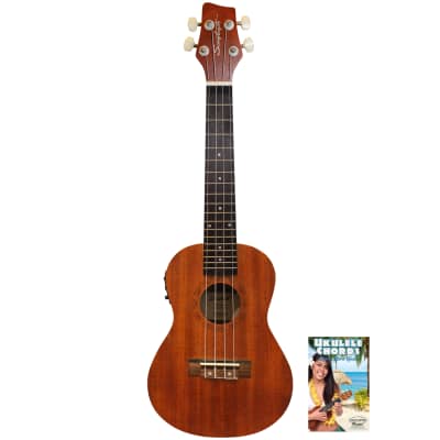 Sawtooth Mahogany Concert Ukulele with Preamp and Quick Start Guide image 1