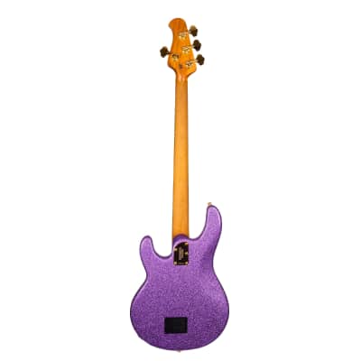 Music Man StingRay Special Bass Guitar, Roasted Maple Neck, Rosewood Fingerboard, Amethyst Sparkle image 5