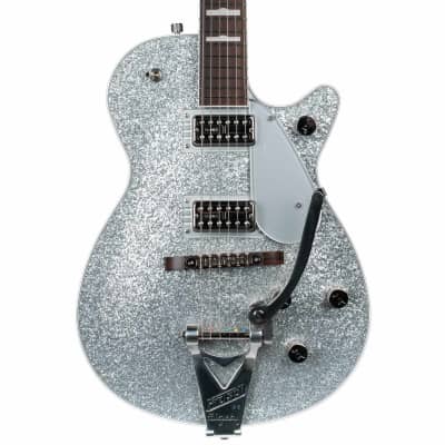 GRETSCH G6129T-89 VINTAGE SELECT '89 SPARKLE JET WITH BIGSBY - SILVER SPARKLE for sale