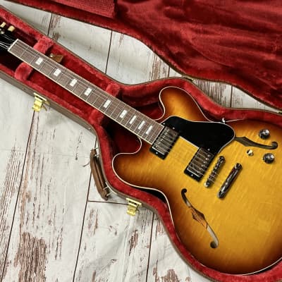 Gibson ES-335 Figured 2023 Iced Tea New Unplayed Auth Dlr 8lb 8oz #075 image 6