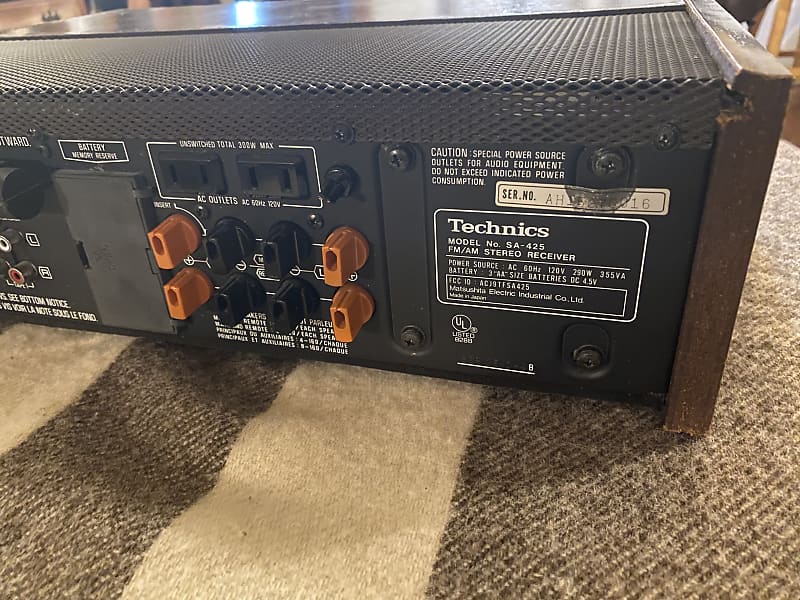 Technics SA-425 FM/AM Stereo Receiver sold