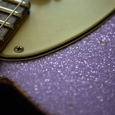 Fender Telecaster American Performer Relic 2019 Lavander Purple Sparkle Duncan Tele Stack image 11