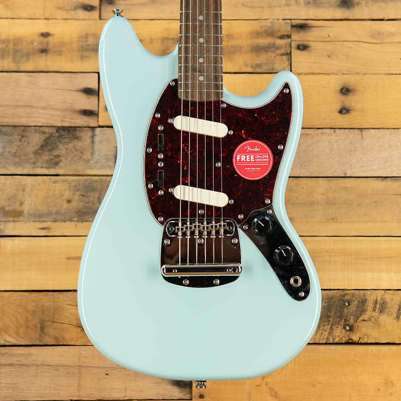【つるとんたん】Squier classic vibe 60s Squier Classic Vibe '60s Mustang Electric Guitar Sonic Blue