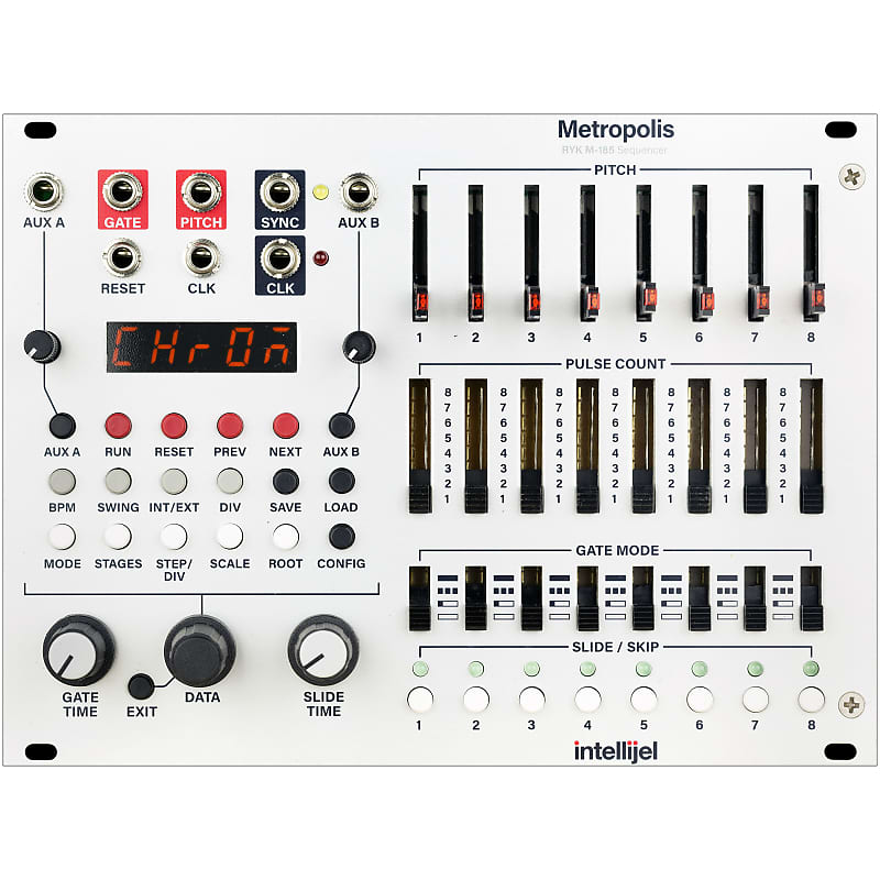 Intellijel Metropolis Complex Pitch / Gate Sequencer Eurorack Synth Module Intellijel Metropolis Complex Pitch / Gate Sequencer Eurorack Synth Module