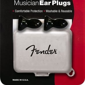 Fender Musician Series Ear Plugs, Black 2016