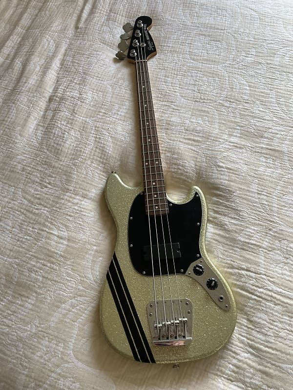 Squier Mikey Way Signature Mustang Bass | Reverb
