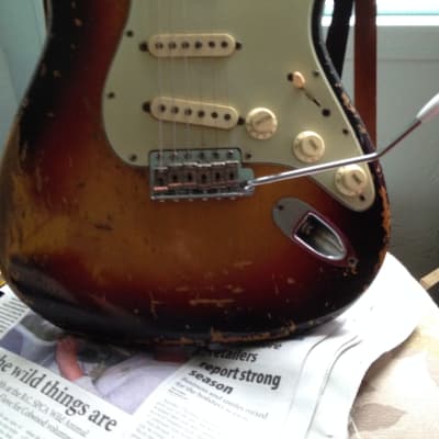 Fender Stratocaster 02/Nov/63 Sunburst, Replacement decal image 5