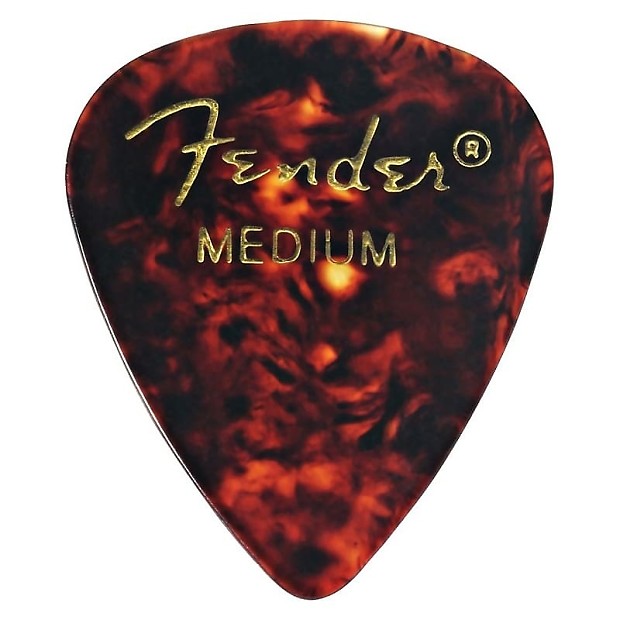 Fender 351 Shape Premium Picks Medium Tortoise Shell image 1