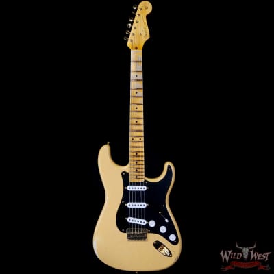 Fender Custom Shop Limited Edition 70th Anniversary 1954 Stratocaster Hardtail Relic Nocaster Blonde with Black Pickguard & Gold Hardware 6.90 LBS image 3