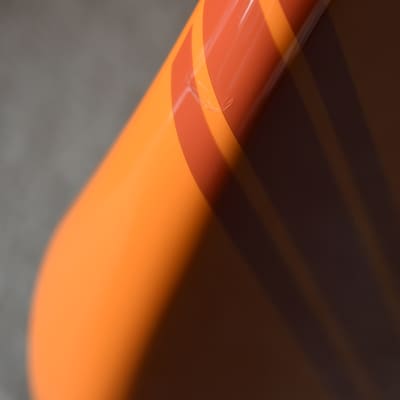 2021 Fender Japan FSR Traditional II ‘60s Competition Mustang Capri Orange w/Matching Headstock w/Fender Hardcase, MIJ, Offset, JDM image 8