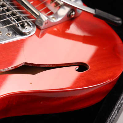 Fender Custom Shop Michigan Mahogany 1968 Telecaster Thinline Journeyman Relic Faded Aged Crimson Transparent 2023 image 8
