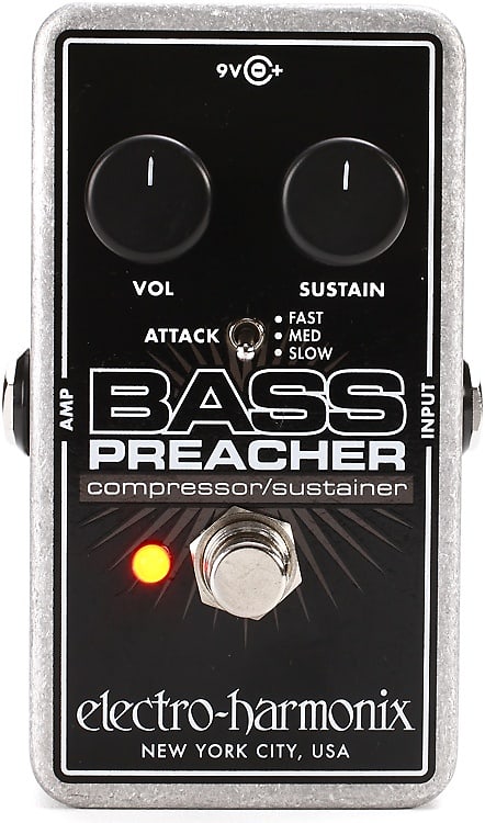 Electro-Harmonix Bass Preacher Compression / Sustainer Pedal image 1