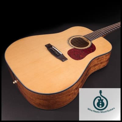 Cort Gold Series Dreadnaught D6, Solid Sitka Spruce Top, Solid Mahogany B&S, DoubleLock Neck Joint image 3