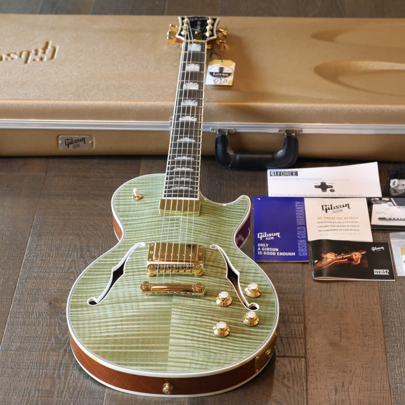 Unplayed! 2015 Gibson Les Paul Supreme Semi-Hollow Electric Guitar Seafoam Green + OHSC