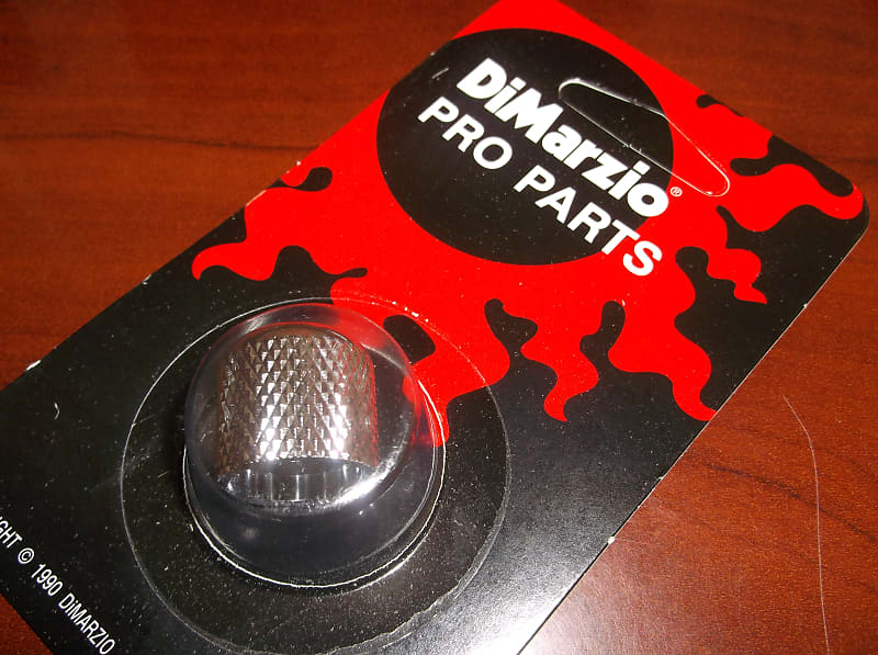DiMarzio DM2110 Barrel Knob For Guitar - CHROME image 1