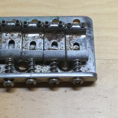 Kluson Lefty Tremolo Fender Strat Plate Pro Aged Heavy Relic 54mm 2 1/8” Saddles image 4