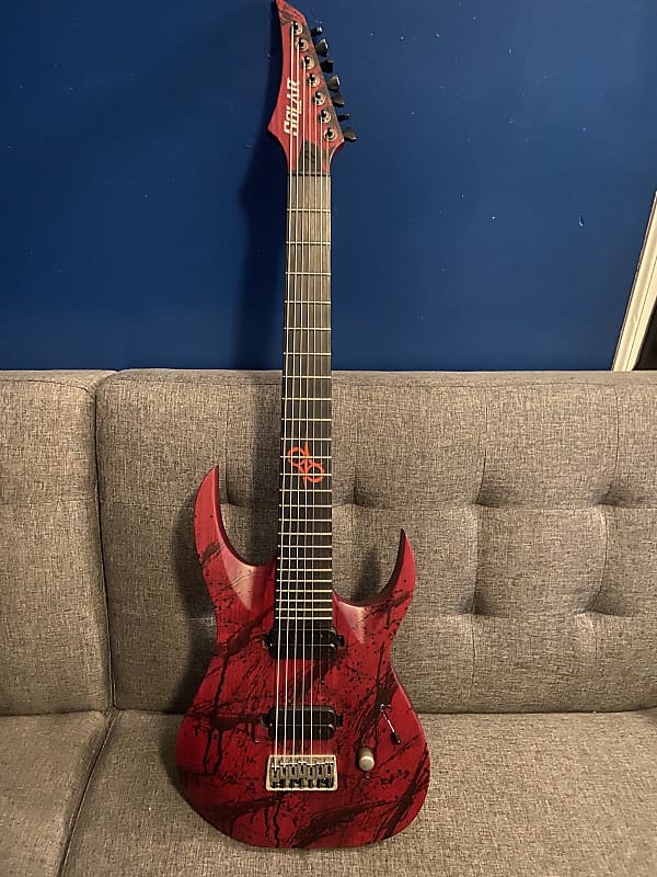 Solar Guitars A2.7 Canibalismo 2023 - Blood spatter Red | Reverb Solar Guitars A2.7 Canibalismo 2023 - Blood spatter Red | Reverb
