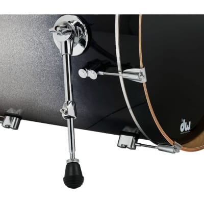PDP Concept Maple 5pc Drum Set Silver To Black Fade image 6