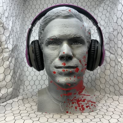 Dexter Headphone Stand! Michael C. Hall Gaming Headset Rack Holder. Holds Ear Protection Headsets! image 7