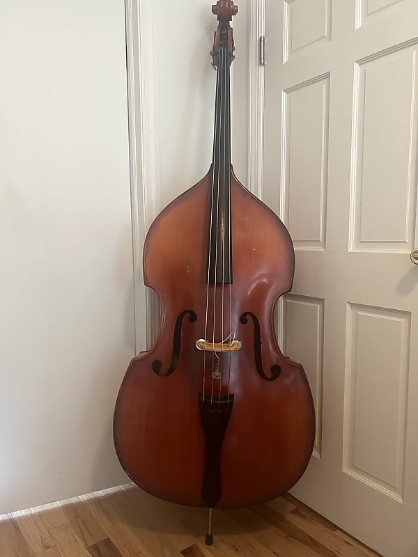 Fully carved German 7/8 upright bass 19601970 Reverb