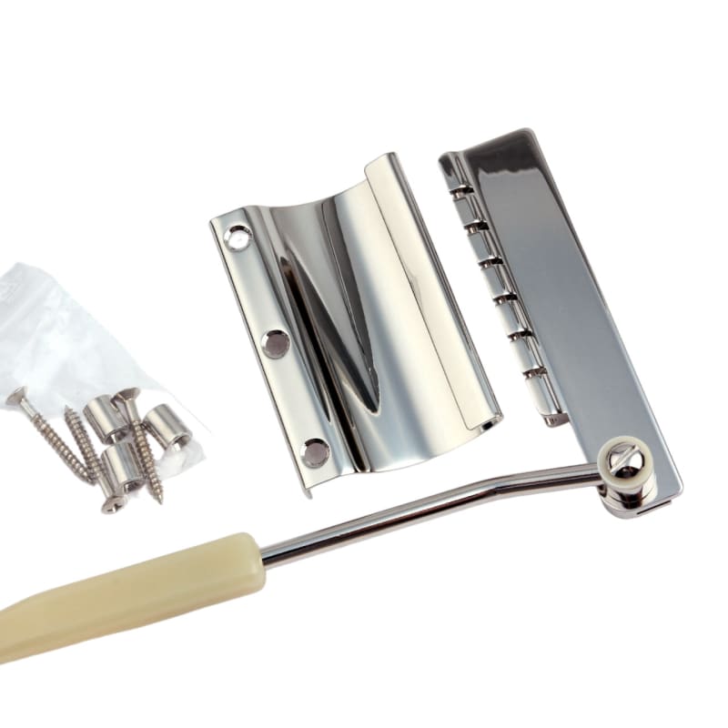 SALE WD Short Maestro Vibrola Tremolo Tailpiece In Nickel 4