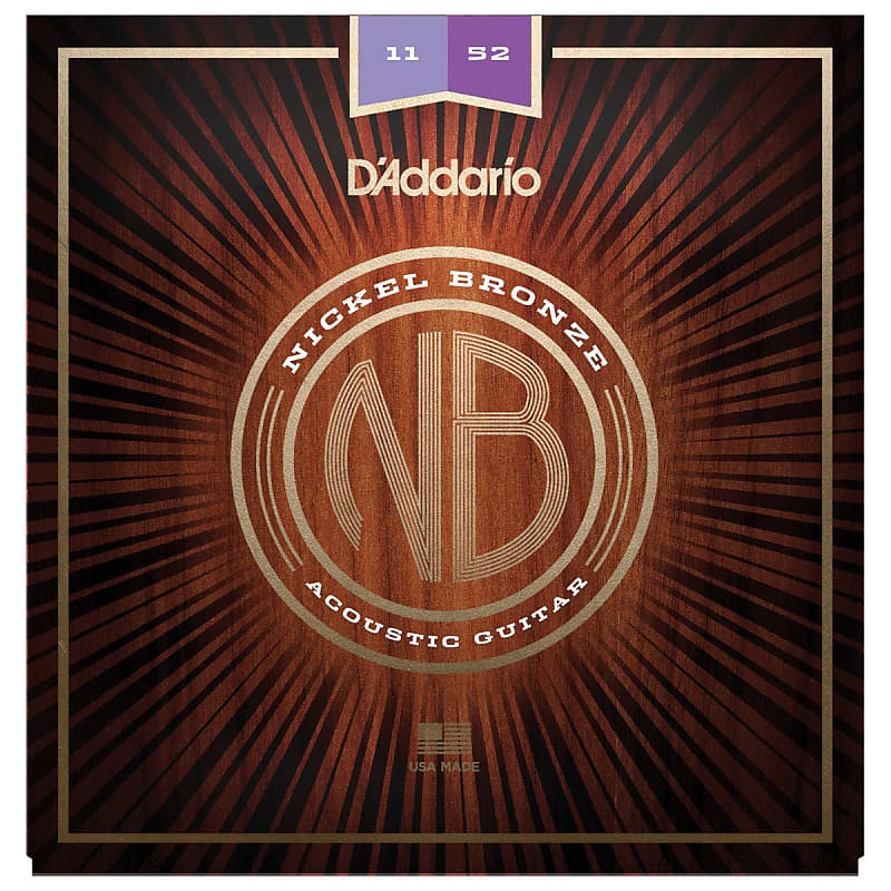 D'Addario NB1152 Nickel Bronze Custom Light Acoustic Strings image 1