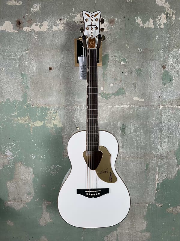 Mint Gretsch G5021E Rancher Penguin Parlor Acoustic / Electric Guitar - White image 1