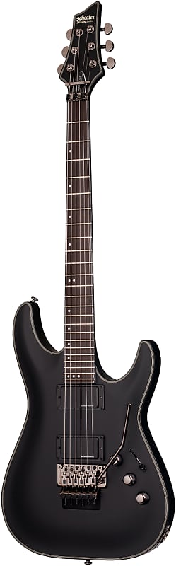 Schecter BlackJack SLS C-1 FR Active Satin Black Electric Guitar image 1