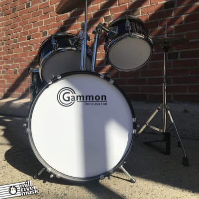 Gammon Percussion Junior 5-Piece Drum Set Black 5pc image 2