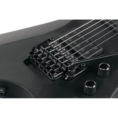 Ibanez XPTB620 Iron Label Xiphos Guitar w/ Dimarzio Pickups - Black Flat image 7