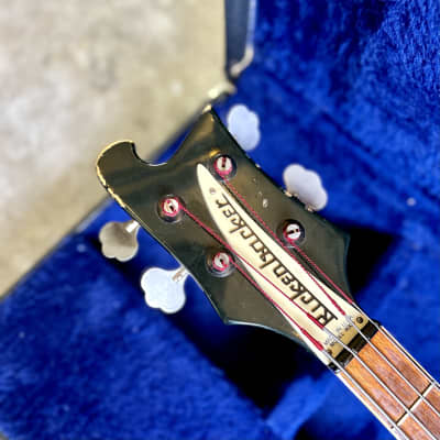 Rickenbacker 4001 Bass guitar 1978 Jetglo original vintage USA ric image 7